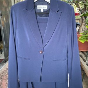 Jones New York blue skirt suit.